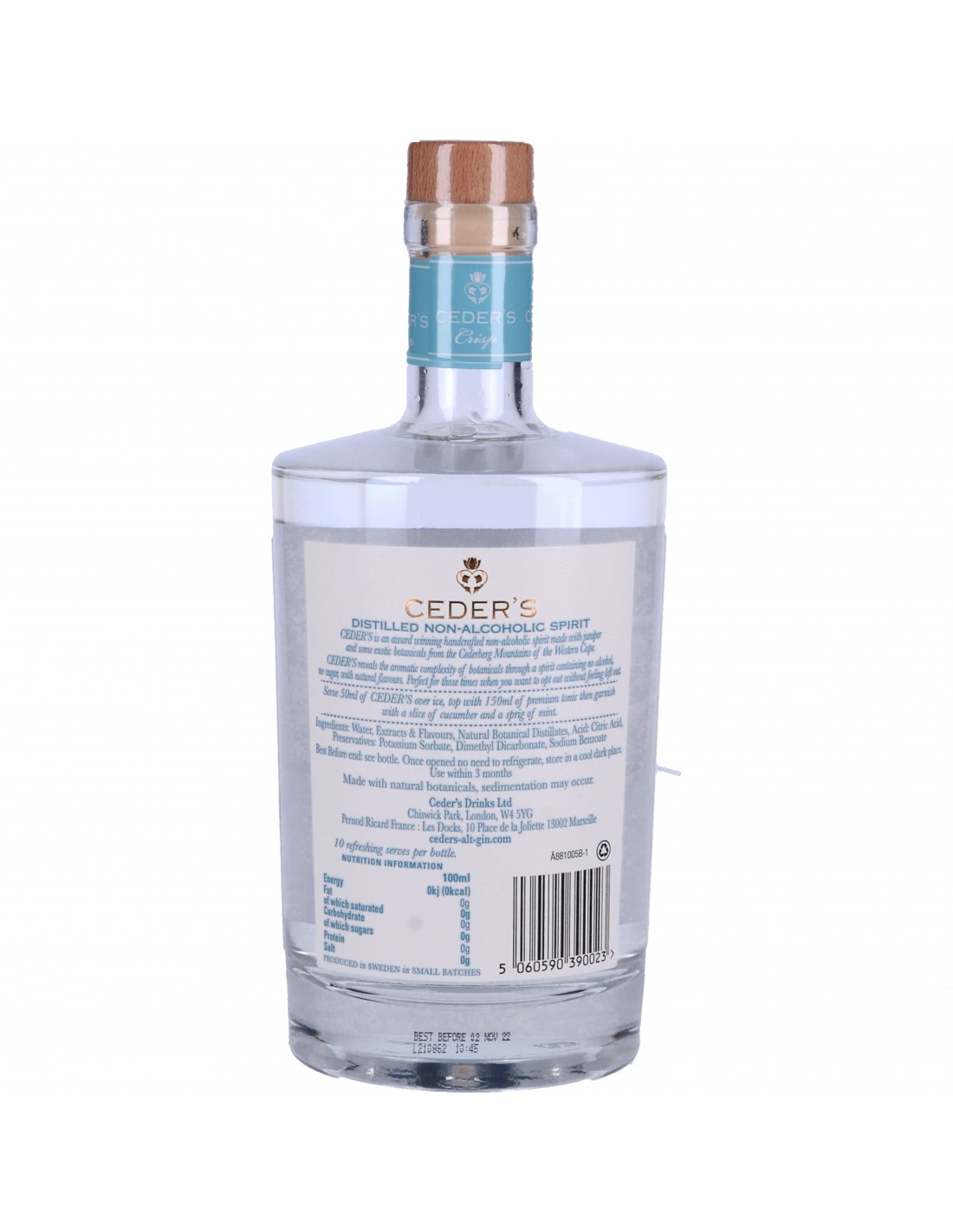 Ceder's le gin sans alcool de Pernod Ricard débarque en France - ForGeorges